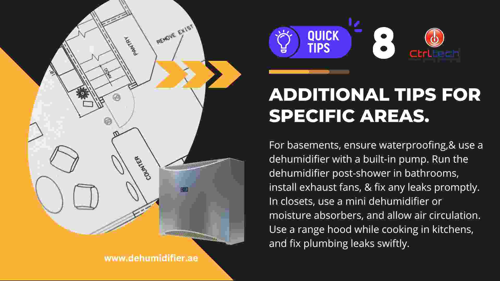 Tip 8 Additional tips for buying dehumidifier for specific areas